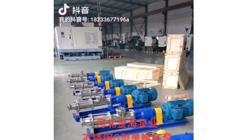 Stainless steel chemical slurry pump G type screw pump viscous oil residue pump1