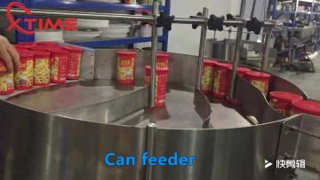 Fired chickpeas Automatic Weighing Filling Sealing Packaging Line For Tin can Paper can1