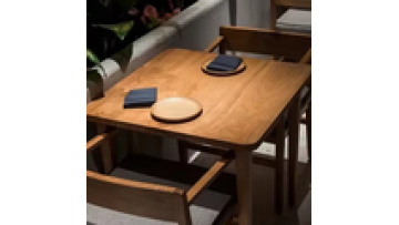 Factory wholesale modern fashion commercial furniture fast food shop wood and metal dining kitchen  wooden restaurant table1