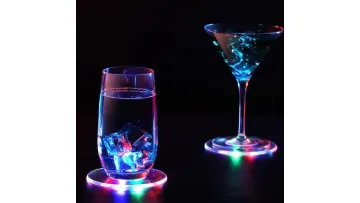 Illuminated Transparent Drink Coaster for Stylish Beverage Presentation1
