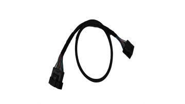 Assembled black OBD harness male to female