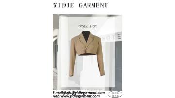 Set Plain Cropped Blazer