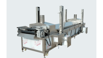 Continuous frying production line