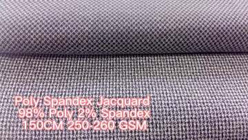 2023 Supplier Wholesale 98 Polyester 2 Spandex material Jacquard cloth Fabric for suit garment1