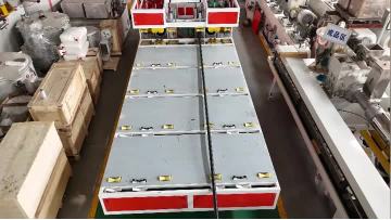 90-200mm PVC dual die pipe extrusion machine 
