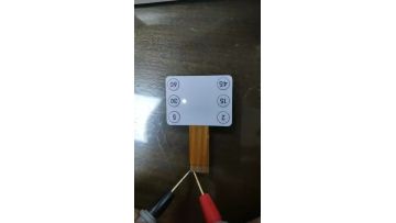 White Dead front membrane switch 