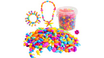 Colorful Transparent Candy Beads - DIY Interactive Toys for Little Girls1