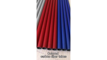 3k matte finish 25mm 10mm 16mm carbon fiber tube with color1