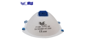 High Quality Customized Logo Disposable Molded Cup White CE FFP2 dust mask with valve1