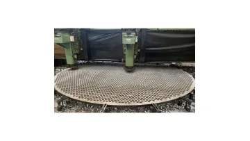 Large Machining Boiler Condenser Heat Exchanger Component Tube Sheet and Baffle Plate1