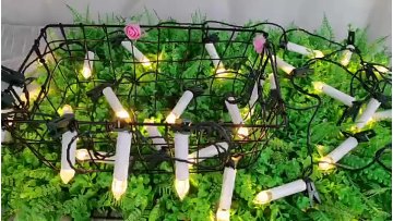 10L 2.5M 20L 2.5M 30L 2.5M 50L 12.5M  100L 24Meters Candle Bulb String Light For Christmas Holiday Party Event1