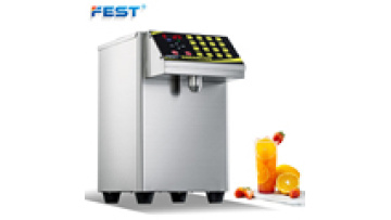 FEST Automatic Bubble Tea Equipment - English Panel Dispenser with 16 Keys for Sweetener/Syrup Quantity1