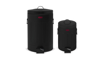 powder coating steel trash can