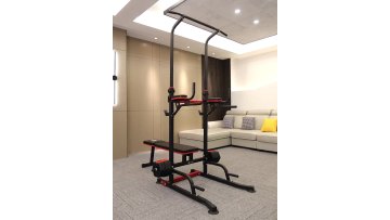 Indoor Fitness Home Gym Equipment Power Tower with weight bench chin pull up Dip Bars Gymnastics Parallel Bars for Sale1