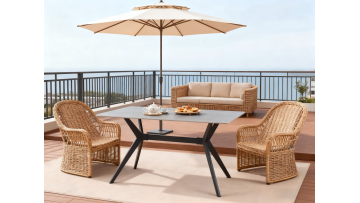 BR-24DT02 Modern Sintered Stone Outdoor Table Design