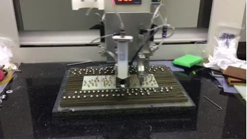 Precision earring drill and set machine