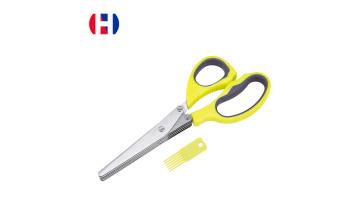 Multi-Function Scissors with 5 Stainless Steel Blades, Processing Herbs Paper HOZ Kitchenware1
