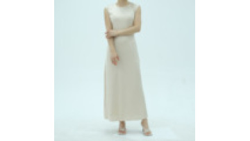 Sleeveless Abaya Inner Slip Dress with Slimming Drawstring Casual Solid Color Modest Undergarment for Women1