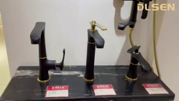 Black+Gold Basin Tap