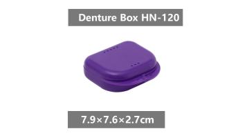 Various Color Denture Transportation  Dental Orthodontic Storage Case Plastic Dental Box Retainer Case1