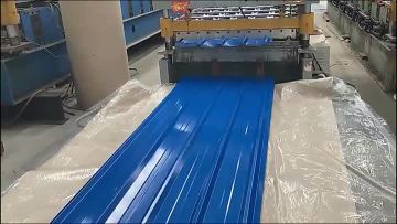 Color coated corrugated steel plate