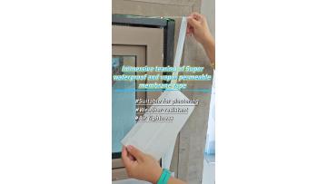 Waterproof Vapor-Permeable Tape for Exterior Window Frames