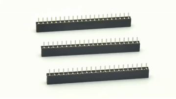 1.27mm Female header U-ype Single Row Straight H4.3mm 22P