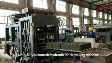 QT12-15 Fully Automatic Hollow Brick Mold Brick Making Machine