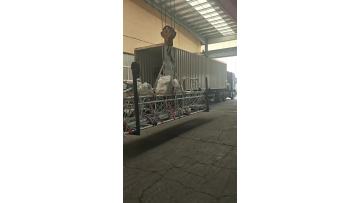 60m Guyed Tower Being Loaded into Container