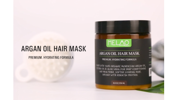 MELAO Private label OEM  100% Natural Whipped Deep Repair Damaged Hair Treatment Argan Oil Hair Mask Conditioner1