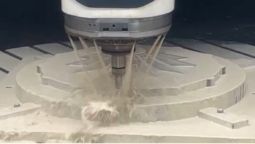 DMG MORI Machining Center is doing lightweight milling process
