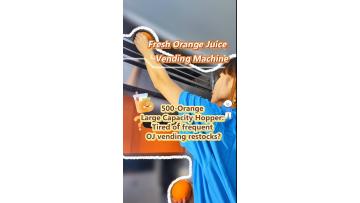 500-Orange Large Capacity Hopper: Tired of frequent OJ vending restocks?
