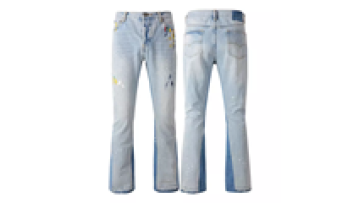 Ladies Graphic Blue Jean Tight Jeans Paints Pants Stretch High Waist for Women1