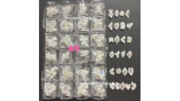 TOYOUNG 100pcs Nail Art Charms - Kawaii Christmas Decoration Stickers1