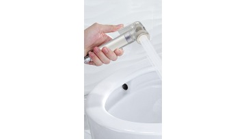Crystal Clean Shut Off Hand Shattaf Bidet Shower with PP Cotton Filter Tube1