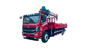 Safe and Stable Cargo Truck with Crane Protects Workers and Materials During Operation1