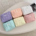 Custom Puffer Padded Quilted Nylon Cosmetic Bags Light Weight Colorful Travel Makeup Bags