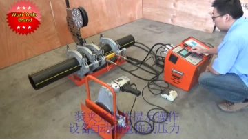 Automatic welding machine for polyethylene plastic