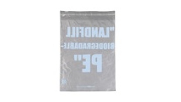 PE biodegradable material transparent logo printing self adhesive sealing packaging bags GRS1