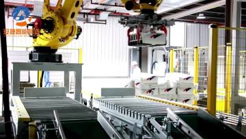 Robot palletizing