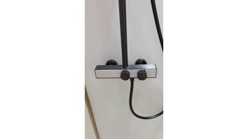 2022 Latest New Design Water Saving Shower Faucets with Rock Plate Main Body Shower Mixer Taps for Apartment1