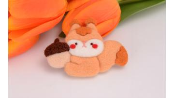 Cartoon style handmade felt