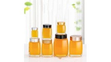 Hot Sale Square 100ml 180ml 360ml 750ml Glass Storage Jar With Bamboo Lids Honey Glass Jar 500ml1