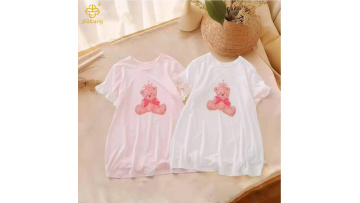 Cute Girl Printed Short sleeved Dress