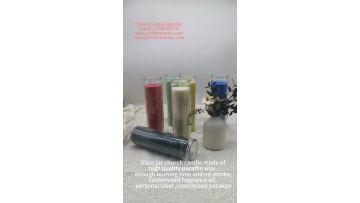 7days Glass jar candle