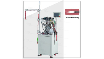 closed-end plastic zipper slider mounting machine