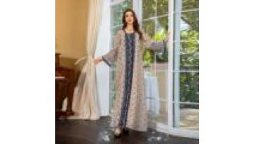 Eid Muslim Party Dress for Women Jalabiya Abaya Mesh Embroidery Ramadan Long Dresses Abayas Women Long Robe1