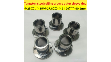 Tungsten steel rolling groove outer sleeve ring