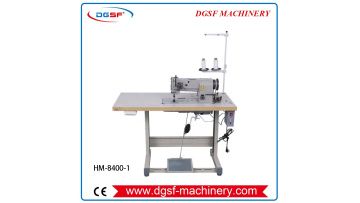 HM-8400-1 Twin Needle Flat Bed Walking Foot Sewing Machine Sofa Stitch Machine (1)