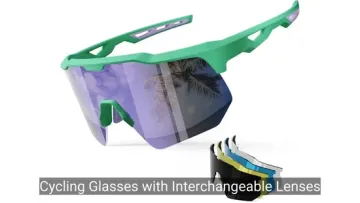 Cycling Glasses with Interchangeable Lenses for Multi-Light Conditions Riding1